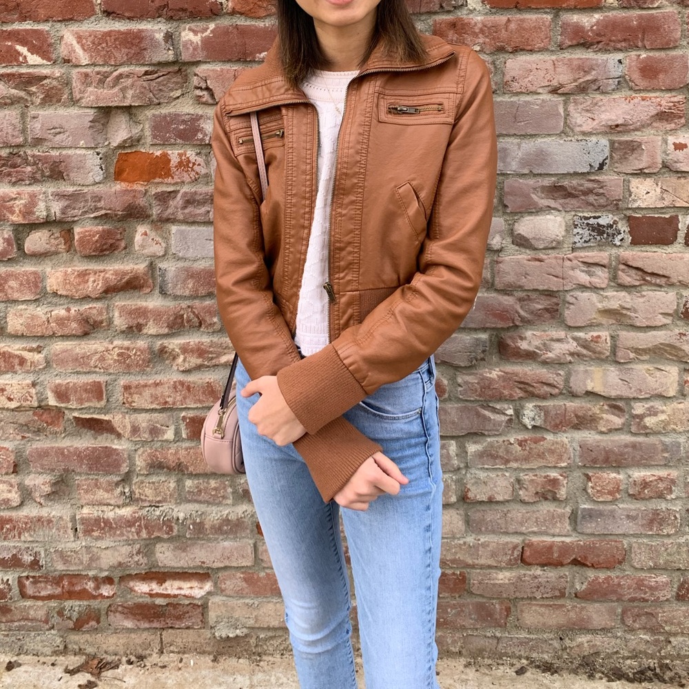 C’est Toi Faux Leather Jacket